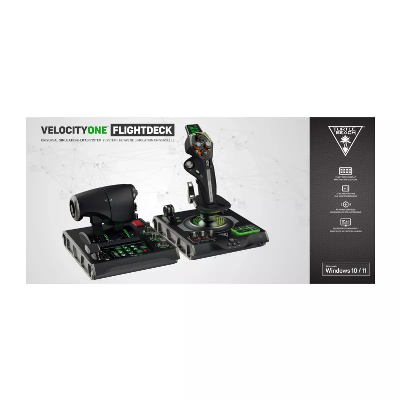 Flightstick Turtle Beach VelocityOne Juoda USB Analogue Digital PC