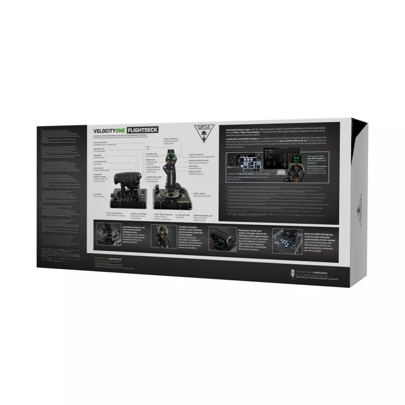 Flightstick Turtle Beach VelocityOne Juoda USB Analogue Digital PC