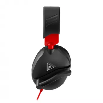 Over-ear stereo žaidimų ausinės Turtle Recon 70 — juodos, laidinės stereo, vienos ausinės kaušelio valdikliai