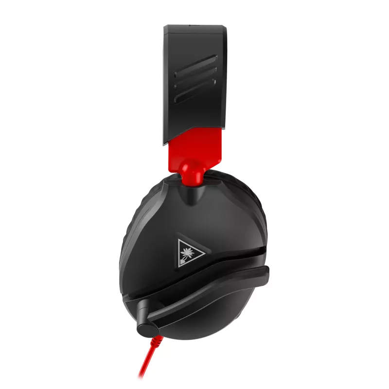 Over-ear stereo žaidimų ausinės Turtle Recon 70 — juodos, laidinės stereo, vienos ausinės kaušelio valdikliai