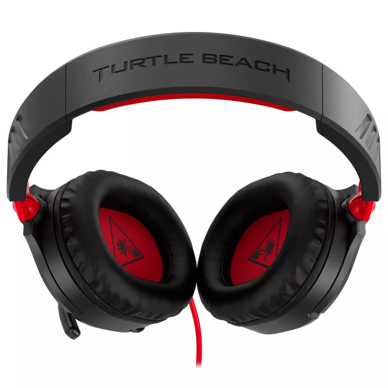 Over-ear stereo žaidimų ausinės Turtle Recon 70 — juodos, laidinės stereo, vienos ausinės kaušelio valdikliai