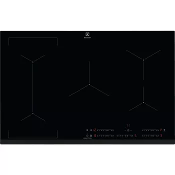 Electrolux EIV835 juoda įmontuojama 80 cm zoninė indukcinė kaitlentė, 5 zonos