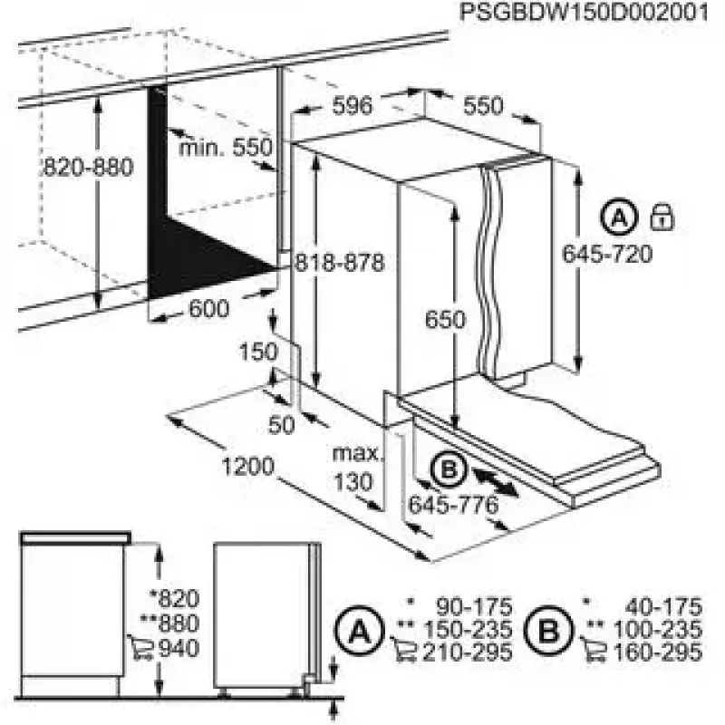 Įmontuojama indaplovė Electrolux SatelliteClean EEM48300L, 14 vietų, 46 dB