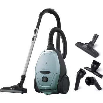 Cilindrinis dulkių siurblys Electrolux PD82-4MB — sausam valymui, 3,5 L dulkių maišelis, EPA E12, 57 dB, 230 V, 12 m spindulys