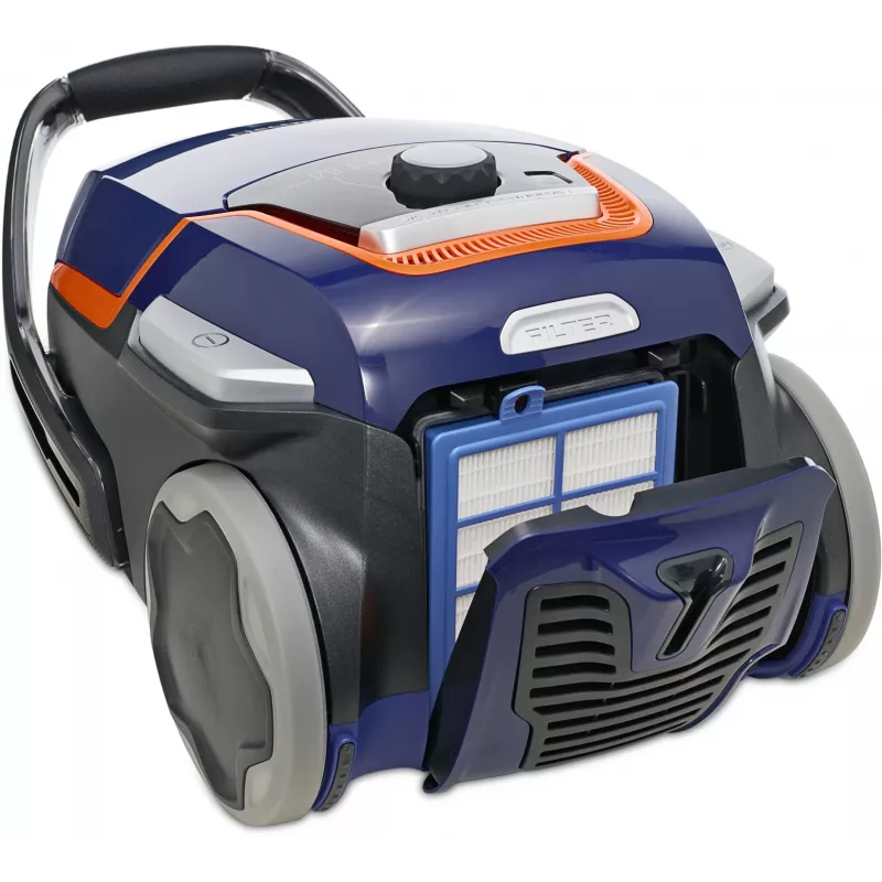 Drum vacuum Electrolux EUOC94DB, sausas valymas, 5 L dulkių maišelis, 850 W, 12 m spindulys, alergijos filtras, juodas