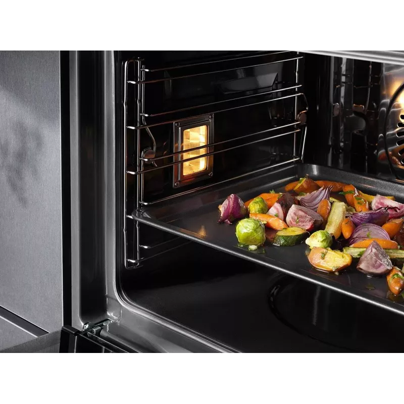 Orkaitės kepimo skarda Electrolux E9OOAF11 — stačiakampė 385×465×25 mm, nelimpanti, juoda