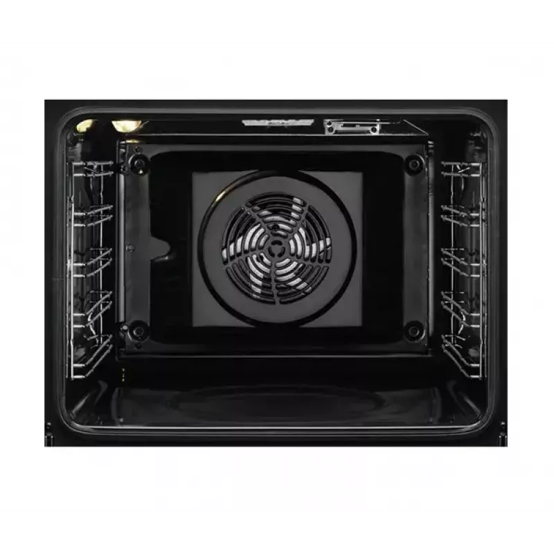 Įmontuojama elektrinė orkaitė Electrolux EOC8P39WZ — 72 L, pirolitinis savaiminis valymas, garas, grilis, konvekcija, juoda