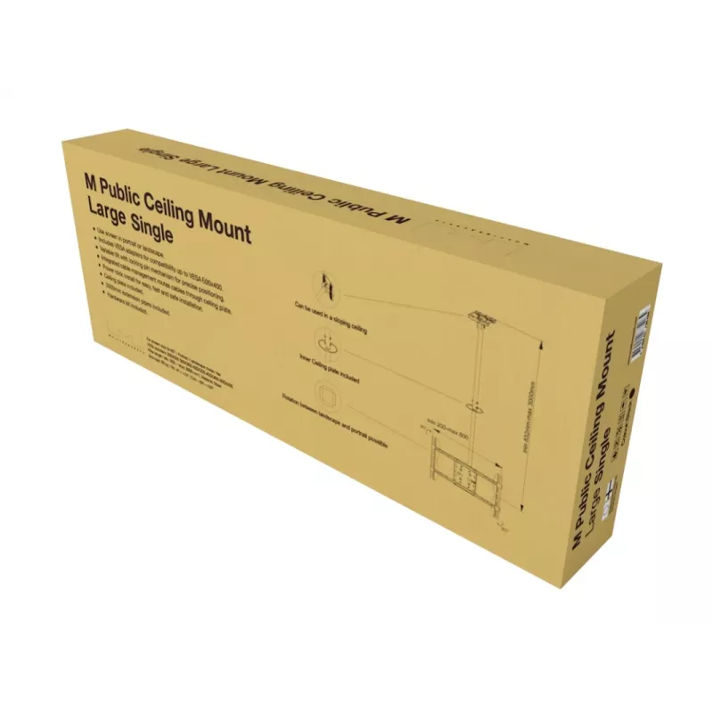 Lubinis laikiklis Multibrackets M Public Large Single Juodas 3000