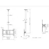 Lubinis laikiklis Multibrackets M Public Large Single Juodas 3000