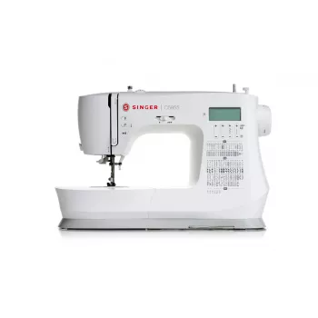 SINGER automatinė siuvimo mašina C5955 — 417 dygsnių raštai, 1 žingsnio sagos kilpa, 110 W, elektrinė, balta