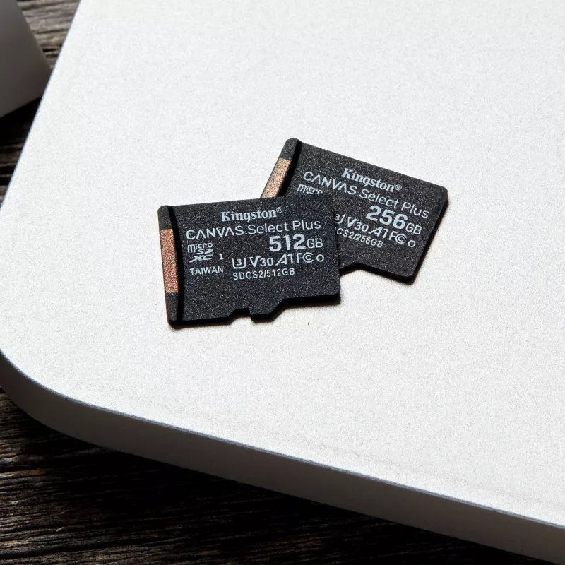 Kingston Technology Canvas Select 256 GB microSDXC Plus 100R A1 C10 kortelė + adapteris