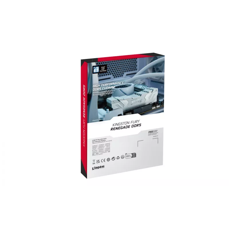 Kingston Technology FURY 24GB 8400MT/s DDR5 CL40 CUDIMM Renegade White XMP