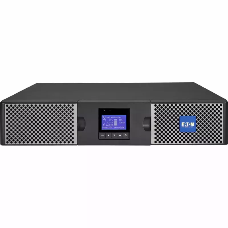 Eaton 9PX 3000i RT2U Li-Ion UPS dvigubos konversijos 3 kVA 2400 W 10 kintamosios srovės lizdų