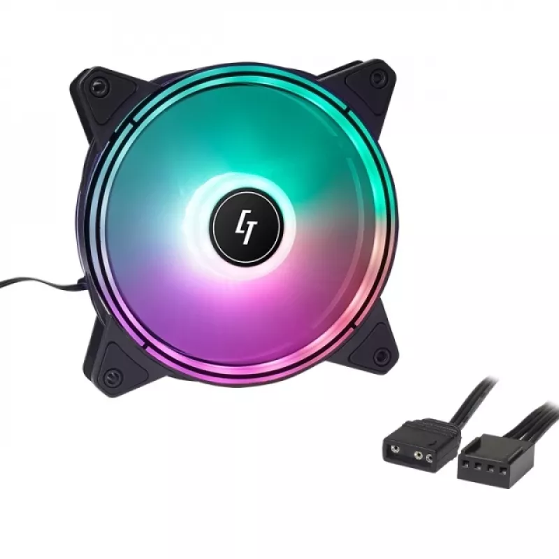 Chieftec Chieftronic Nova ventiliatorių rinkinys 12 cm juodas 3 vnt.