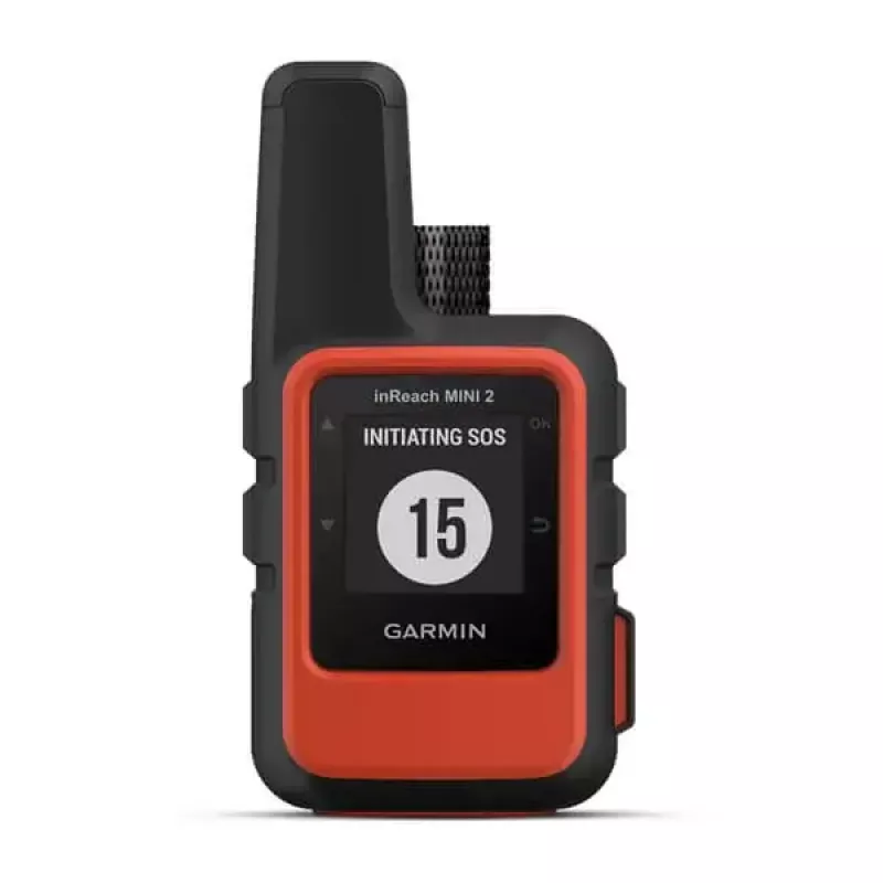 Garmin inReach Mini 2 asmeninis, juodas raudonas, IPX7, 336 val. baterijos veikimo laikas