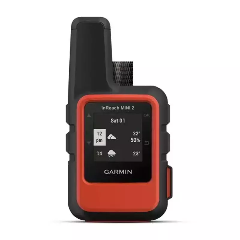 Garmin inReach Mini 2 asmeninis, juodas raudonas, IPX7, 336 val. baterijos veikimo laikas