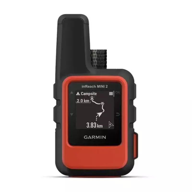 Garmin inReach Mini 2 asmeninis, juodas raudonas, IPX7, 336 val. baterijos veikimo laikas