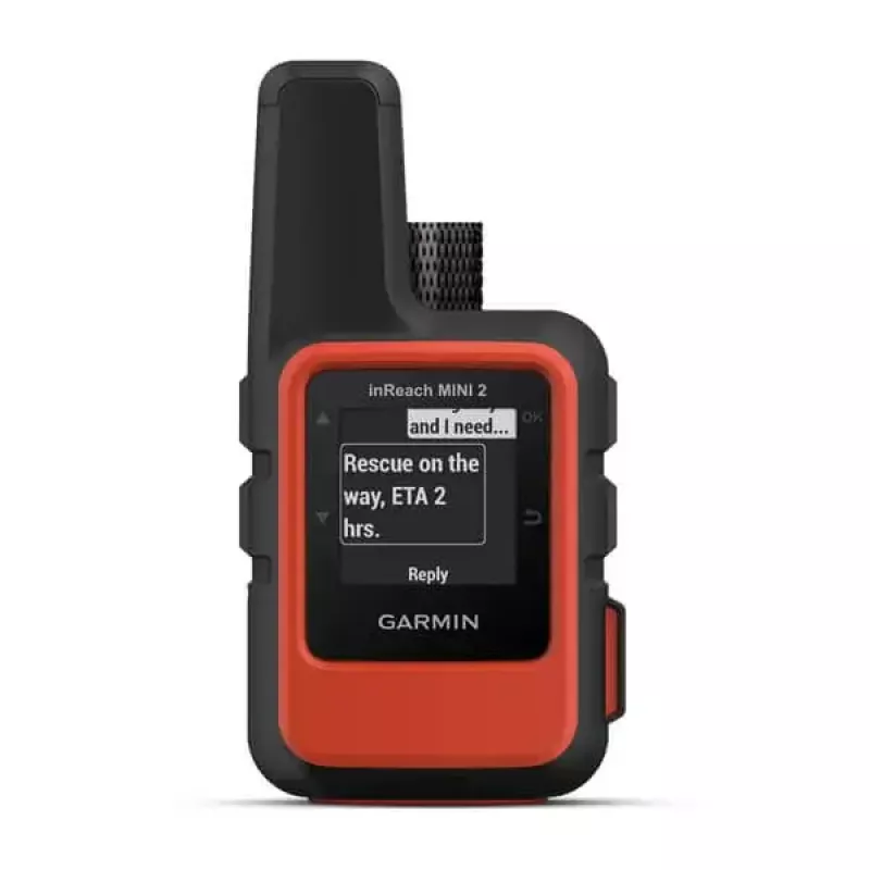 Garmin inReach Mini 2 asmeninis, juodas raudonas, IPX7, 336 val. baterijos veikimo laikas