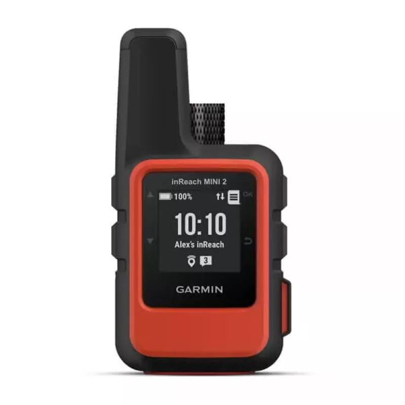Garmin inReach Mini 2 asmeninis, juodas raudonas, IPX7, 336 val. baterijos veikimo laikas