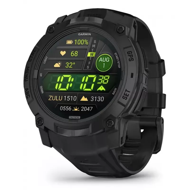 Išmanusis laikrodis Garmin Instinct 3 Tactical Edition juodas