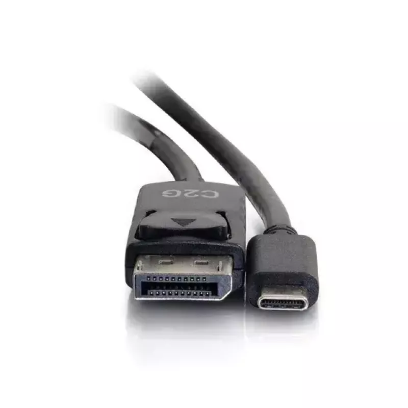 C2G USB-C į DisplayPort adapterio kabelis 4K 30Hz 1,8 m juodas