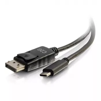 C2G USB-C į DisplayPort adapterio kabelis 4K 30Hz 1,8 m juodas