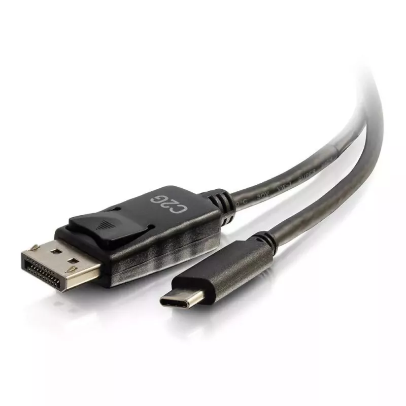 C2G USB-C į DisplayPort adapterio kabelis 4K 30Hz 1,8 m juodas