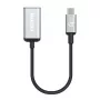Manhattan USB-C į HDMI kabelis, 4K@60Hz, 5 Gbps (USB 3.2 Gen1 kitaip USB 3.0), 15 cm, juodas, vyriškas į moterišką, trejų metų garantija