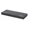 Manhattan 4K 4 prievadų HDMI Multiviewer Switch, jungiklis su keturiais įėjimais viename ekrane, 4K@30Hz, keli peržiūros variantai, įskaitant vaizdas vaizde ir dvigubą/keturgubą ekraną, mygtuko arba nuotolinio valdymo pulto valdymas, 3,5 mm ir Toslink garsas, juoda, 3 metų garantija