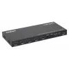 Manhattan 4K 4 prievadų HDMI Multiviewer Switch, jungiklis su keturiais įėjimais viename ekrane, 4K@30Hz, keli peržiūros variantai, įskaitant vaizdas vaizde ir dvigubą/keturgubą ekraną, mygtuko arba nuotolinio valdymo pulto valdymas, 3,5 mm ir Toslink garsas, juoda, 3 metų garantija
