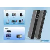 Manhattan 4K 4 prievadų HDMI Multiviewer Switch, jungiklis su keturiais įėjimais viename ekrane, 4K@30Hz, keli peržiūros variantai, įskaitant vaizdas vaizde ir dvigubą/keturgubą ekraną, mygtuko arba nuotolinio valdymo pulto valdymas, 3,5 mm ir Toslink garsas, juoda, 3 metų garantija