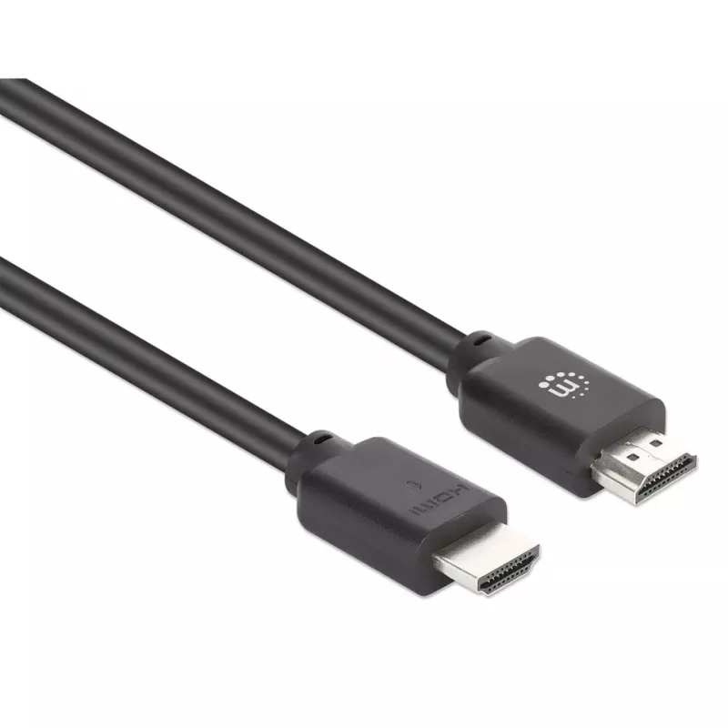 Manhattan HDMI 4K@60Hz laidas su Ethernet, 10 m, tinkamas VISOMS 4K ir 1080p/HD reikmėms – atnaujinant dabar arba turėkite paruoštą, kai prireiks, kištukas–kištukas, juodas, Ultra HD 4k x 2k, garantija visam laikui, aukščiausios klasės didelės spartos