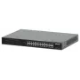 Intellinet 24 prievadų gigabitinio eterneto PoE+ komutatorius su 2 SFP prievadais, atitinkantis IEEE 802.3at/af (PoE+/PoE), PoE galios biudžetas 370 W, du 1G SFP laisvi lizdai, 19 colių stovo montavimas