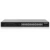 Intellinet 24 prievadų gigabitinio eterneto PoE+ komutatorius su 2 SFP prievadais, atitinkantis IEEE 802.3at/af (PoE+/PoE), PoE galios biudžetas 370 W, du 1G SFP laisvi lizdai, 19 colių stovo montavimas