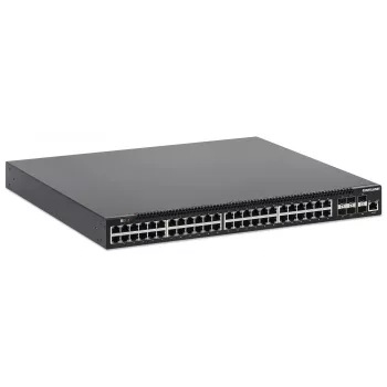 Intellinet 54 prievadų L3 pilnai valdomas PoE+ komutatorius su 48 Gigabit Ethernet prievadais ir 6 SFP+ aukštynkrypčiais