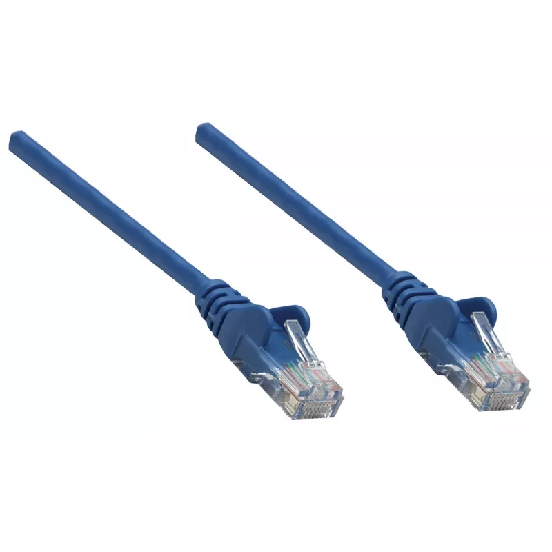 Intellinet tinklo komutacinis kabelis, Cat6A, 20 m, mėlynas, varis, S/FTP, LSOH / LSZH, PVC, RJ45, paauksuoti kontaktai, neužsikabinančios, su apsauginiu antgaliu, garantija visam laikui