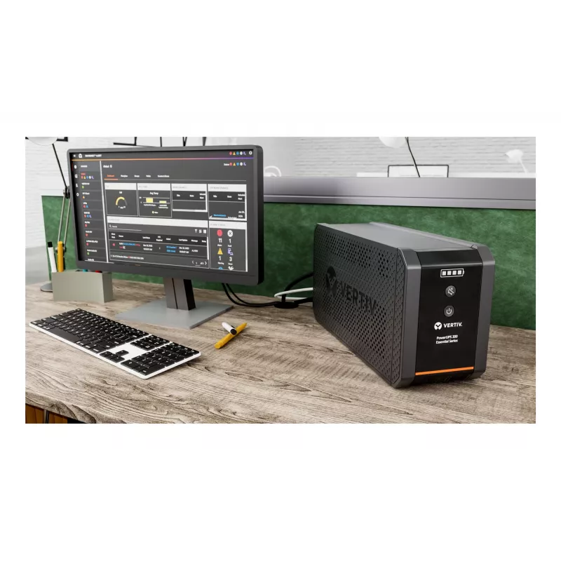 Vertiv PowerUPS 200 Essential PSA6E-1600IT-IEC, 1600VA/925W, linijinė-interaktyvi, 1,6 kVA, 925 W, sinusoidė, 140 V, 290 V