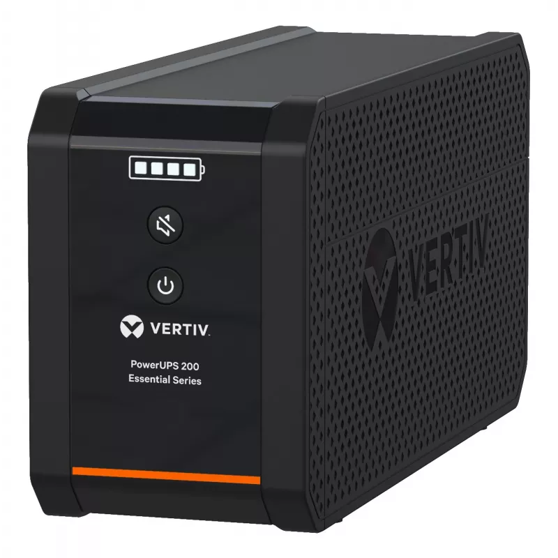 Vertiv PowerUPS 200 Essential PSA6E-600IT-SCH, 600VA/315W, Line-Interactive, 0,6 kVA, 315 W, sinusoidė, 140 V, 290 V