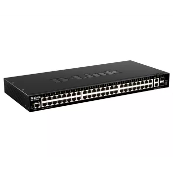 D-Link 48 prievadų gigabito jungiamas išmanus valdomas komutatorius su 2 x 10GBase-T prievadais ir 2 x 10G SFP+