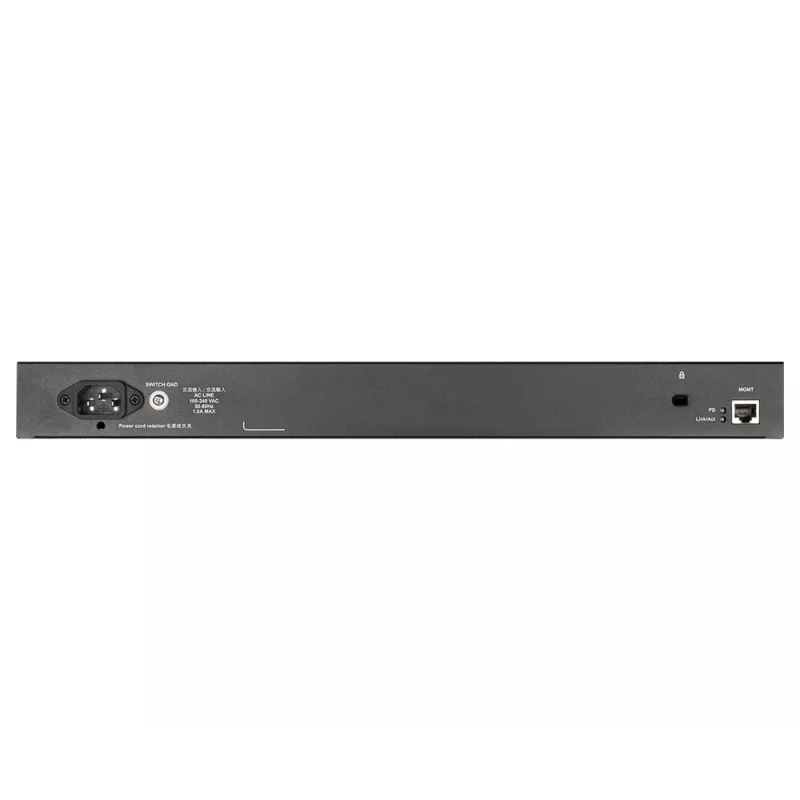 D-Link 48 prievadų gigabito jungiamas išmanus valdomas komutatorius su 2 x 10GBase-T prievadais ir 2 x 10G SFP+