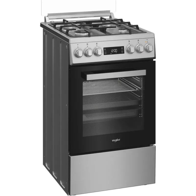 Whirlpool W5G8LMX Laisvai pastatoma viryklė Elektrinė Dujinė Nerūdijantis plienas