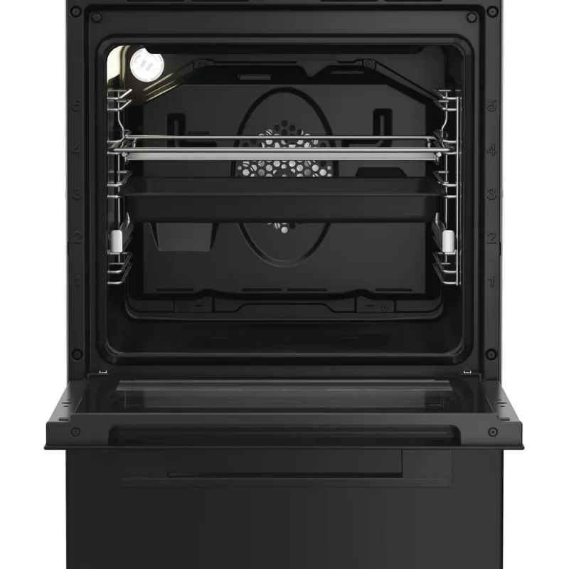 Whirlpool W5G8LMSWTB Laisvai pastatoma viryklė Elektrinė Dujinė Juoda