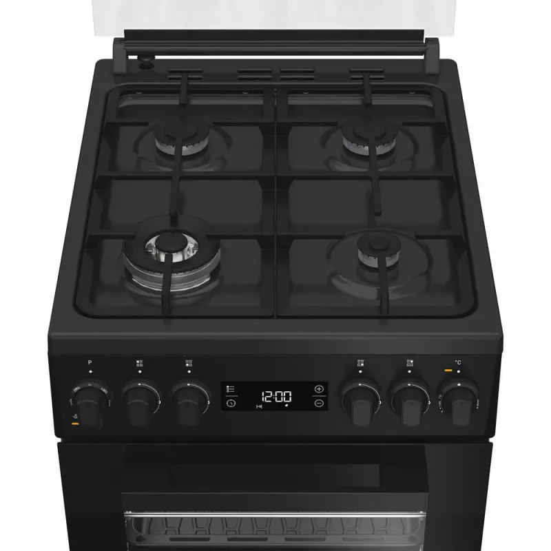 Whirlpool W5G8LMSWTB Laisvai pastatoma viryklė Elektrinė Dujinė Juoda