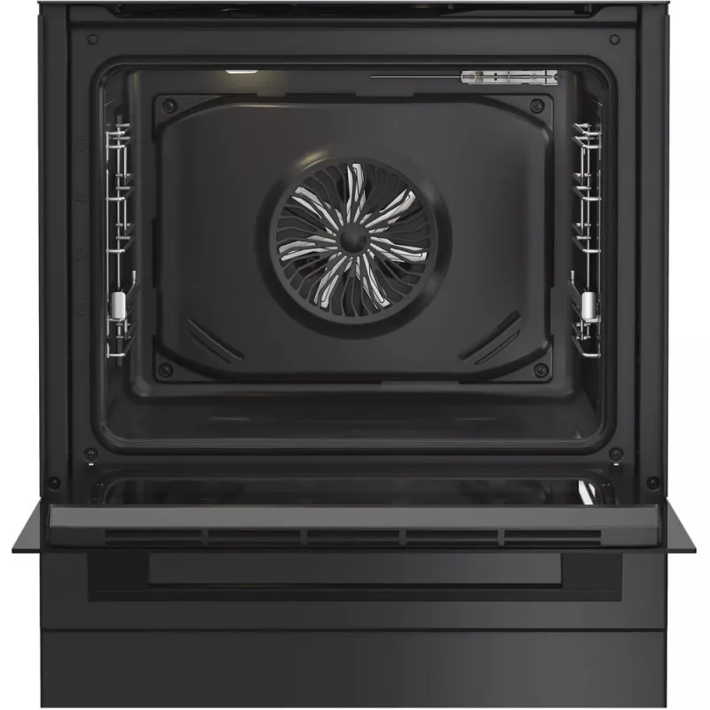 Whirlpool 859991716090 viryklė Laisvai pastatoma viryklė Elektrinė Dujinė Juoda