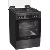 Whirlpool 859991716090 viryklė Laisvai pastatoma viryklė Elektrinė Dujinė Juoda