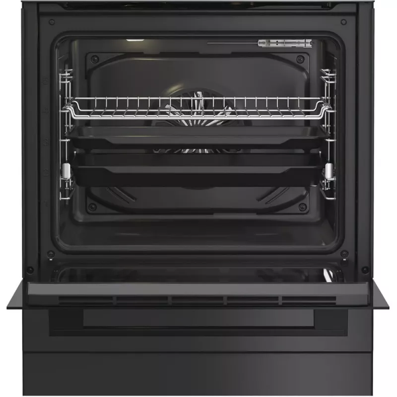 Whirlpool 859991716090 viryklė Laisvai pastatoma viryklė Elektrinė Dujinė Juoda