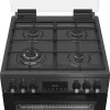 Whirlpool 859991716090 viryklė Laisvai pastatoma viryklė Elektrinė Dujinė Juoda