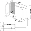 Whirlpool WSFO 3T223 PC X Laisvai pastatoma 10 komplektų