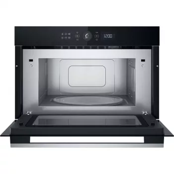 Whirlpool WMD54MX juoda, nerūdijančio plieno, grilis, mikrobangų krosnelė, įmontuojama, 31 l, 1000 W