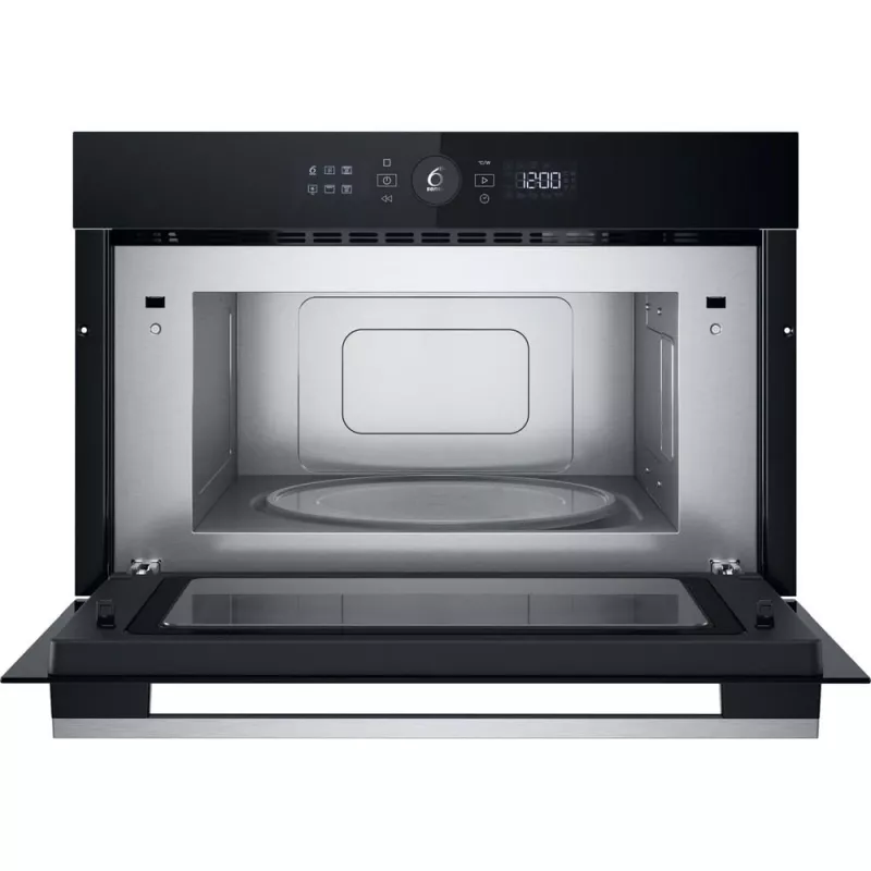 Whirlpool WMD54MX juoda, nerūdijančio plieno, grilis, mikrobangų krosnelė, įmontuojama, 31 l, 1000 W